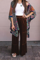 Bohemian Burnout Velvet Kimono-Kimonos-Rae Collective, Women's Online Fashion Boutique Located in Phoenix, Arizona (Scottsdale Area)
