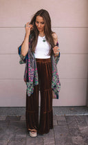 Bohemian Burnout Velvet Kimono-Kimonos-Krush Kandy, Women's Online Fashion Boutique Located in Phoenix, Arizona (Scottsdale Area)