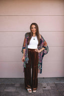 Bohemian Burnout Velvet Kimono-Kimonos-Rae Collective, Women's Online Fashion Boutique Located in Phoenix, Arizona (Scottsdale Area)