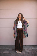 Bohemian Burnout Velvet Kimono-Kimonos-Krush Kandy, Women's Online Fashion Boutique Located in Phoenix, Arizona (Scottsdale Area)