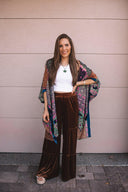 Bohemian Burnout Velvet Kimono-Kimonos-Rae Collective, Women's Online Fashion Boutique Located in Phoenix, Arizona (Scottsdale Area)
