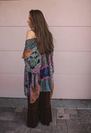 Bohemian Burnout Velvet Kimono-Kimonos-Rae Collective, Women's Online Fashion Boutique Located in Phoenix, Arizona (Scottsdale Area)