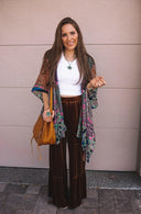 Bohemian Burnout Velvet Kimono-Kimonos-Rae Collective, Women's Online Fashion Boutique Located in Phoenix, Arizona (Scottsdale Area)