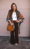 Bohemian Burnout Velvet Kimono-Kimonos-Rae Collective, Women's Online Fashion Boutique Located in Phoenix, Arizona (Scottsdale Area)