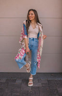 Bohemian Burnout Velvet Kimono-Kimonos-Rae Collective, Women's Online Fashion Boutique Located in Phoenix, Arizona (Scottsdale Area)