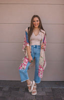 Bohemian Burnout Velvet Kimono-Kimonos-Rae Collective, Women's Online Fashion Boutique Located in Phoenix, Arizona (Scottsdale Area)