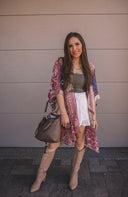 Bohemian Burnout Velvet Kimono-Kimonos-Rae Collective, Women's Online Fashion Boutique Located in Phoenix, Arizona (Scottsdale Area)