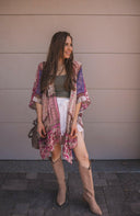Bohemian Burnout Velvet Kimono-Kimonos-Rae Collective, Women's Online Fashion Boutique Located in Phoenix, Arizona (Scottsdale Area)
