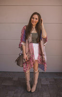 Bohemian Burnout Velvet Kimono-Kimonos-Rae Collective, Women's Online Fashion Boutique Located in Phoenix, Arizona (Scottsdale Area)