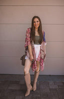 Bohemian Burnout Velvet Kimono-Kimonos-Rae Collective, Women's Online Fashion Boutique Located in Phoenix, Arizona (Scottsdale Area)