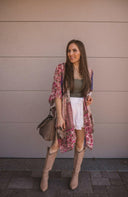 Bohemian Burnout Velvet Kimono-Kimonos-Rae Collective, Women's Online Fashion Boutique Located in Phoenix, Arizona (Scottsdale Area)