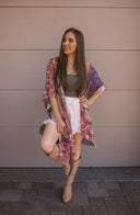 Bohemian Burnout Velvet Kimono-Kimonos-Krush Kandy, Women's Online Fashion Boutique Located in Phoenix, Arizona (Scottsdale Area)