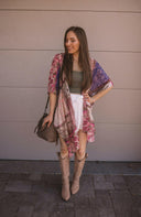 Bohemian Burnout Velvet Kimono-Kimonos-Rae Collective, Women's Online Fashion Boutique Located in Phoenix, Arizona (Scottsdale Area)