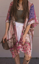 Bohemian Burnout Velvet Kimono-Kimonos-Rae Collective, Women's Online Fashion Boutique Located in Phoenix, Arizona (Scottsdale Area)