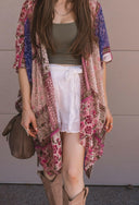 Bohemian Burnout Velvet Kimono-Kimonos-Krush Kandy, Women's Online Fashion Boutique Located in Phoenix, Arizona (Scottsdale Area)