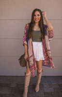 Bohemian Burnout Velvet Kimono-Kimonos-Krush Kandy, Women's Online Fashion Boutique Located in Phoenix, Arizona (Scottsdale Area)