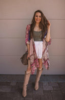 Bohemian Burnout Velvet Kimono-Kimonos-Rae Collective, Women's Online Fashion Boutique Located in Phoenix, Arizona (Scottsdale Area)
