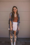 Kelsey Boho Print Combo Kimono-Kimonos-Rae Collective, Women's Online Fashion Boutique Located in Phoenix, Arizona (Scottsdale Area)