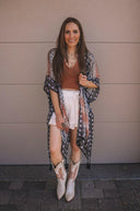Kelsey Boho Print Combo Kimono-Kimonos-Krush Kandy, Women's Online Fashion Boutique Located in Phoenix, Arizona (Scottsdale Area)