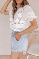 Cowgirl Glimmer High Rise Shorts