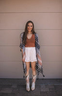 Kelsey Boho Print Combo Kimono-Kimonos-Krush Kandy, Women's Online Fashion Boutique Located in Phoenix, Arizona (Scottsdale Area)