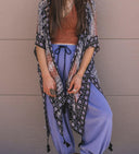 Kelsey Boho Print Combo Kimono-Kimonos-Rae Collective, Women's Online Fashion Boutique Located in Phoenix, Arizona (Scottsdale Area)