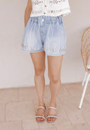 Cowgirl Glimmer High Rise Shorts