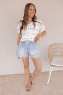 Cowgirl Glimmer High Rise Shorts