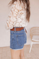 KANCAN Go To Ultra High Rise Denim Shorts