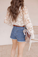 KANCAN Go To Ultra High Rise Denim Shorts