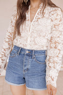 KANCAN Go To Ultra High Rise Denim Shorts
