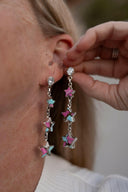 Shooting Star Cotton Candy Earrings-Earrings-Krush Kandy, Women's Online Fashion Boutique Located in Phoenix, Arizona (Scottsdale Area)