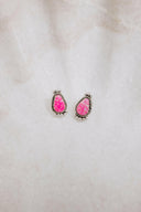 Mini Twisted Rope Single Stone Sterling Silver Studs-Stud Earrings-Rae Collective, Women's Online Fashion Boutique Located in Phoenix, Arizona (Scottsdale Area)