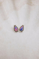 Mini Twisted Rope Single Stone Sterling Silver Studs-Stud Earrings-Rae Collective, Women's Online Fashion Boutique Located in Phoenix, Arizona (Scottsdale Area)