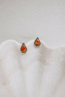 Mini Twisted Rope Single Stone Sterling Silver Studs-Stud Earrings-Krush Kandy, Women's Online Fashion Boutique Located in Phoenix, Arizona (Scottsdale Area)