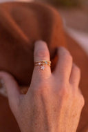 Cubic Zirconia Pentagram Minimalist Stackable Ring-Rings-Krush Kandy, Women's Online Fashion Boutique Located in Phoenix, Arizona (Scottsdale Area)