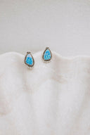 Mini Twisted Rope Single Stone Sterling Silver Studs-Stud Earrings-Krush Kandy, Women's Online Fashion Boutique Located in Phoenix, Arizona (Scottsdale Area)