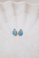 Mini Twisted Rope Single Stone Sterling Silver Studs-Stud Earrings-Rae Collective, Women's Online Fashion Boutique Located in Phoenix, Arizona (Scottsdale Area)