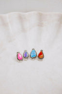 Mini Twisted Rope Single Stone Sterling Silver Studs-Stud Earrings-Rae Collective, Women's Online Fashion Boutique Located in Phoenix, Arizona (Scottsdale Area)
