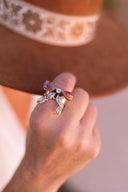 Bow & Crystal Stone Ring-Rings-Rae Collective, Women's Online Fashion Boutique Located in Phoenix, Arizona (Scottsdale Area)
