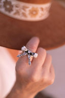Bow & Crystal Stone Ring-Rings-Rae Collective, Women's Online Fashion Boutique Located in Phoenix, Arizona (Scottsdale Area)