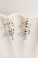 Crystal & Opal Star Drop Chandelier Earrings-Drop Earrings-Rae Collective, Women's Online Fashion Boutique Located in Phoenix, Arizona (Scottsdale Area)