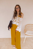 Boho Breeze Crochet Lace Cover-Up Top