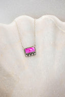Square Dance Sterling Silver Bar Necklace-Squash Blossom Necklaces-Rae Collective, Women's Online Fashion Boutique Located in Phoenix, Arizona (Scottsdale Area)