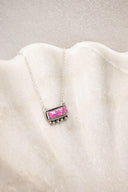 Square Dance Sterling Silver Bar Necklace-Squash Blossom Necklaces-Rae Collective, Women's Online Fashion Boutique Located in Phoenix, Arizona (Scottsdale Area)