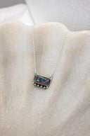 Square Dance Sterling Silver Bar Necklace-Squash Blossom Necklaces-Rae Collective, Women's Online Fashion Boutique Located in Phoenix, Arizona (Scottsdale Area)