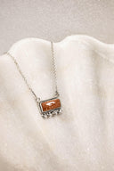 Square Dance Sterling Silver Bar Necklace-Squash Blossom Necklaces-Rae Collective, Women's Online Fashion Boutique Located in Phoenix, Arizona (Scottsdale Area)