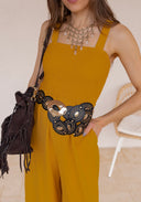 Organic Oval Disc Link Boho Belt