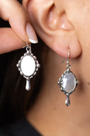 Enchanted Mirror Single Stone Earrings-Stud Earrings-Rae Collective, Women's Online Fashion Boutique Located in Phoenix, Arizona (Scottsdale Area)