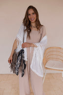 Festival Feels Crochet Medallion Tassel Kimono